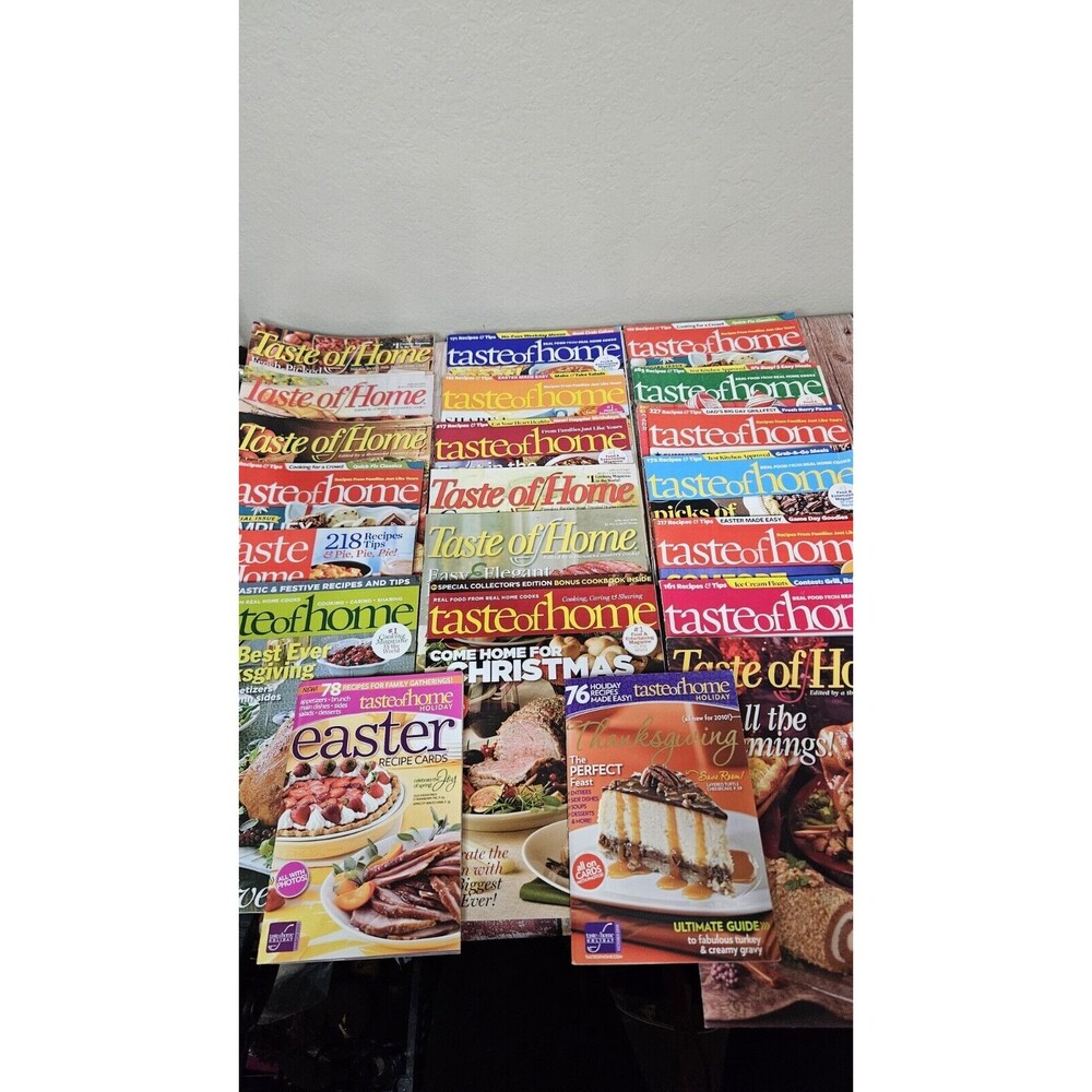 Lot of 21 TASTE OF HOME COOKING Magazines Assortment 2016-2022